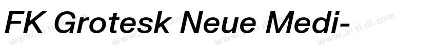 FK Grotesk Neue Medi字体转换